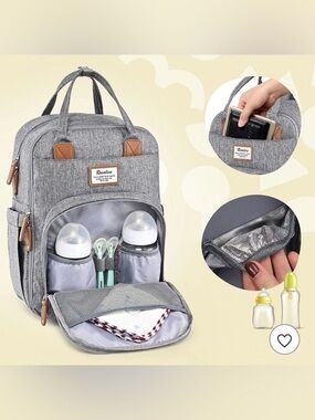Ruvalino Large Diaper Bag Backpack